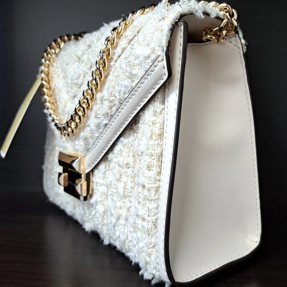 MICHAEL Michael Kors Whitney Cream Tweed Shoulder Bag - Picture 3 of 10